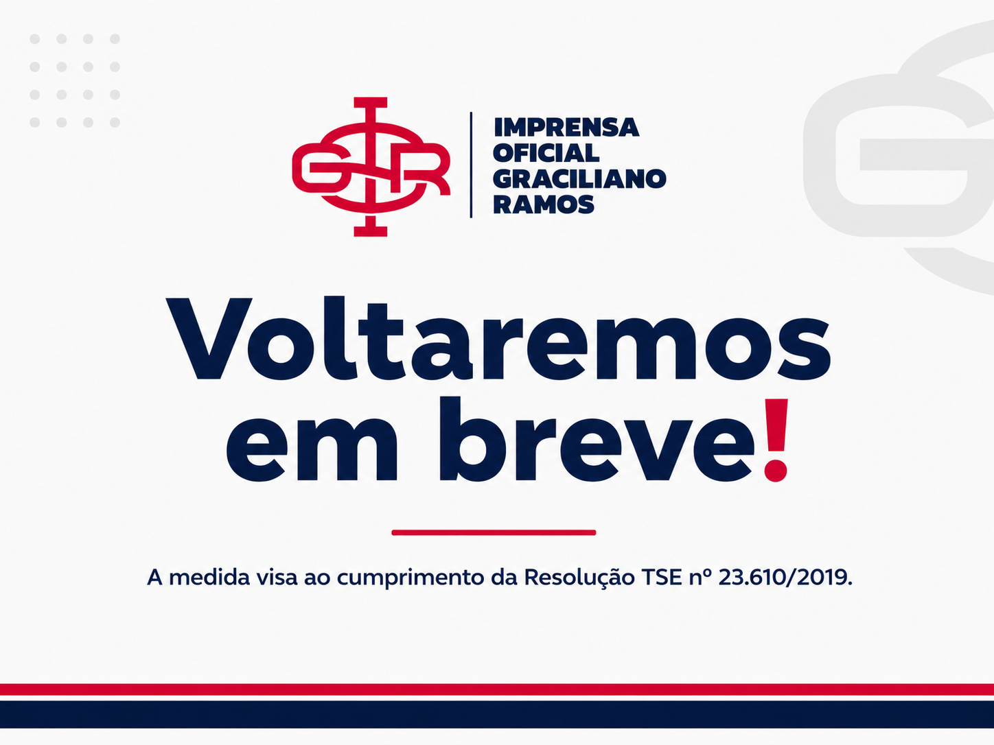 Página de notícias temporariamente indisponível durante o período eleitoral